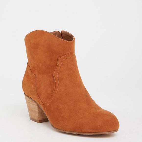 FAUX SUEDE WESTERN BOOT - Picture 1 of 4